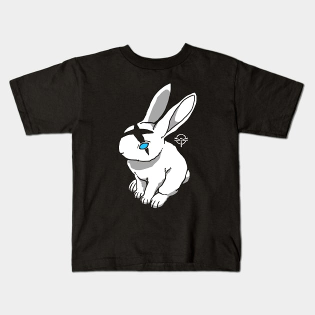 Rabbit mark Kids T-Shirt by Bi Bruce